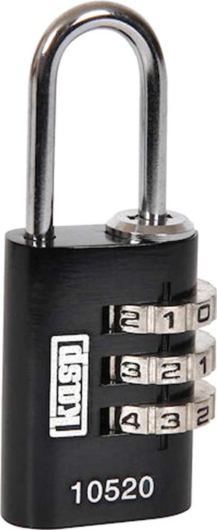 Tooled Up | KASP Kasp Aluminium Combination Coloured Padlock 20mm Black Standard KASP Kasp Aluminium Combination Coloured Padlock 20mm Black Standard