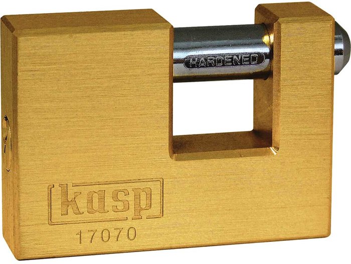 Tooled Up | KASP Kasp 170 Series Brass Shutter Padlock 70mm Standard KASP Kasp 170 Series Brass Shutter Padlock 70mm Standard