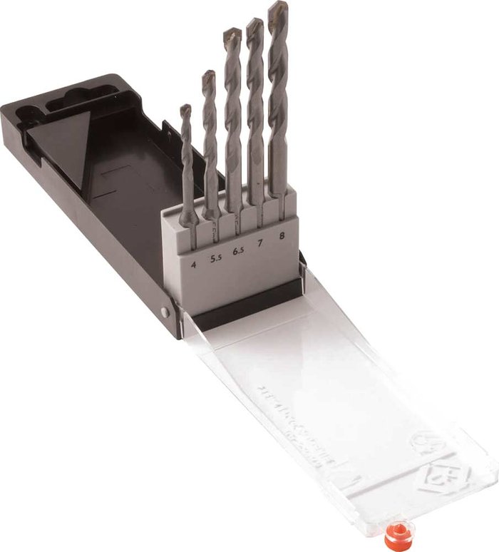 Tooled Up | CK Tools CK 5 Piece Masonry Drill Bit Set CK Tools CK 5 Piece Masonry Drill Bit Set