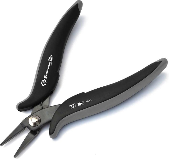 Tooled Up | CK Tools CK Ecotronic ESD Flat Nose Pliers 145mm CK Tools CK Ecotronic ESD Flat Nose Pliers 145mm