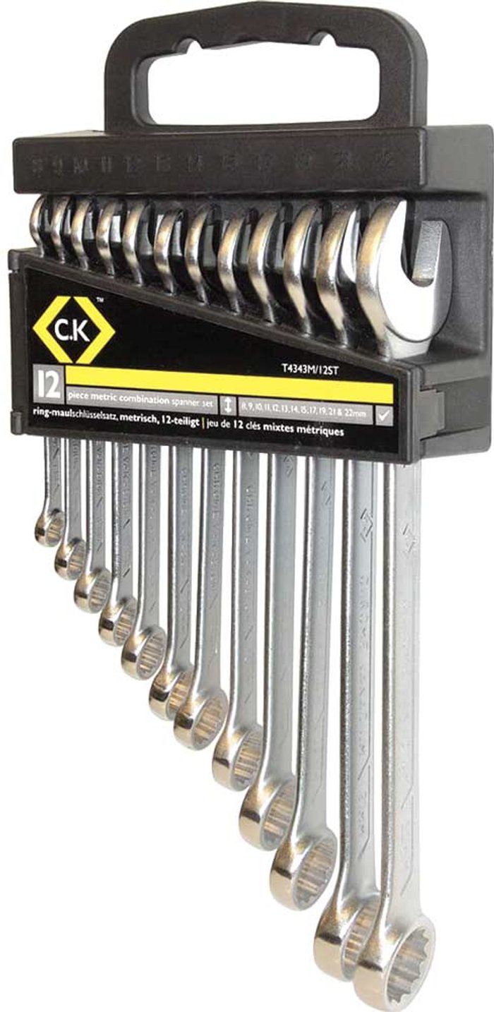 Tooled Up | CK Tools CK 12 Piece Combination Spanner Set Metric CK Tools CK 12 Piece Combination Spanner Set Metric