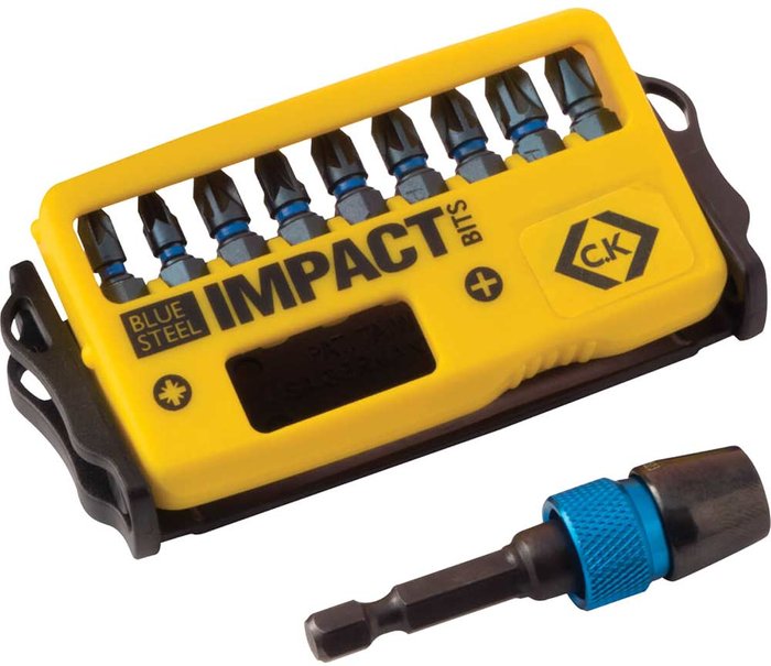 Tooled Up | CK Tools CK Blue Steel 10 Piece Impact Screwdriver Bit Set CK Tools CK Blue Steel 10 Piece Impact Screwdriver Bit Set