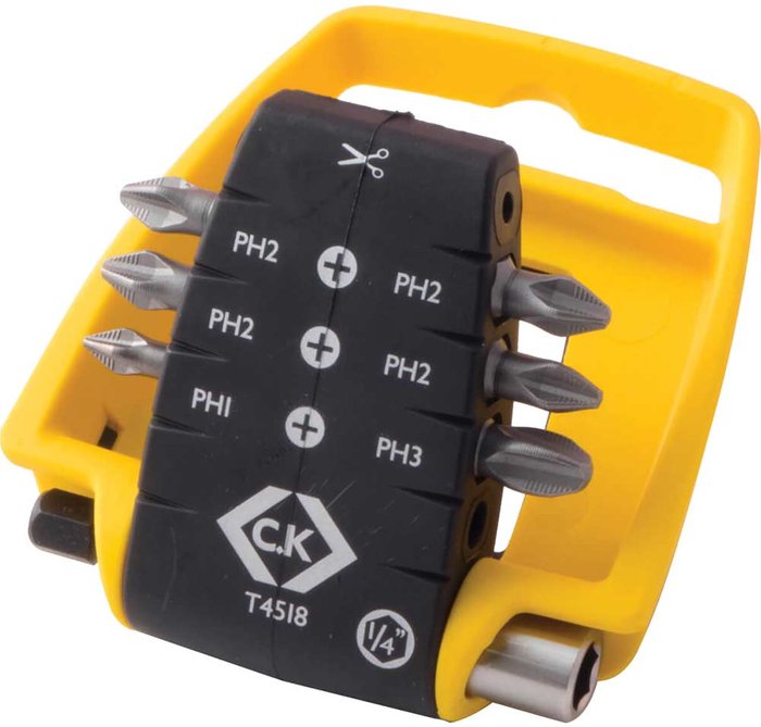 Tooled Up | CK Tools CK 7 Piece Phillips Screwdriver Bit Set CK Tools CK 7 Piece Phillips Screwdriver Bit Set