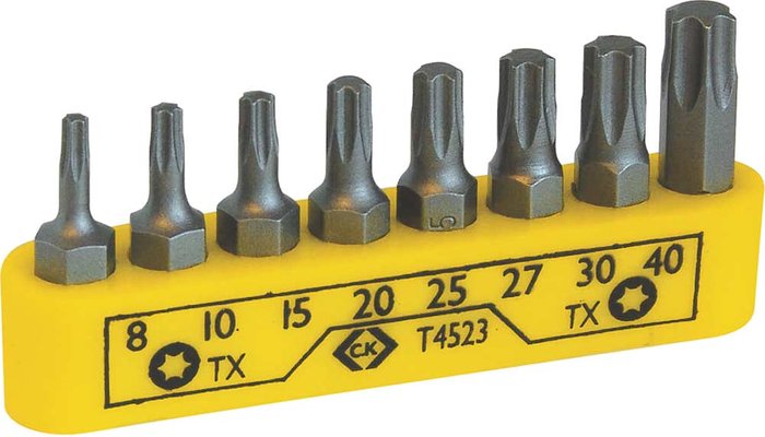 Tooled Up | CK Tools CK 8 Piece Torx Screwdriver Bit Set CK Tools CK 8 Piece Torx Screwdriver Bit Set
