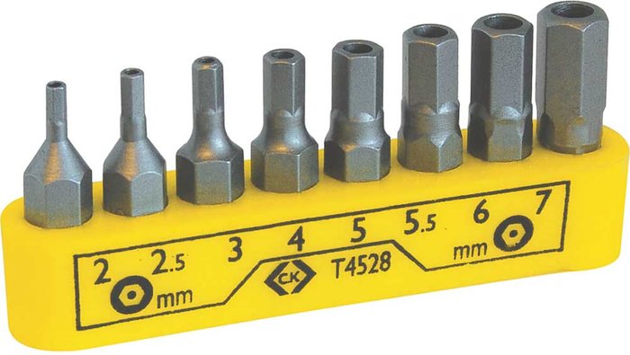 Tooled Up | CK Tools CK 8 Piece Security Hexagon Screwdriver Bit Set CK Tools CK 8 Piece Security Hexagon Screwdriver Bit Set