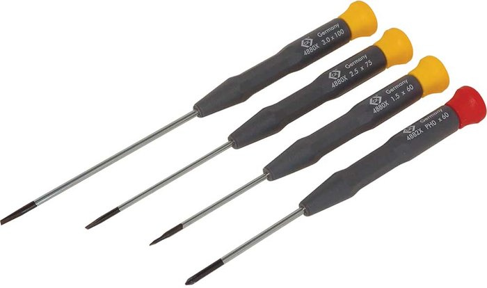 Tooled Up | CK Tools CK Xonic 4 Piece Precision Screwdriver Set CK Tools CK Xonic 4 Piece Precision Screwdriver Set