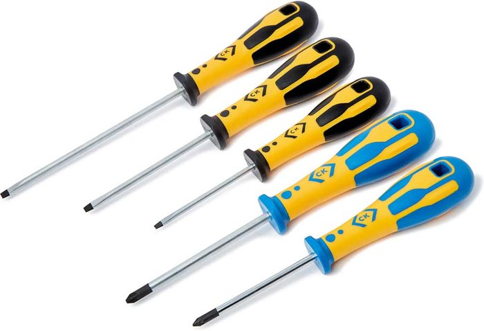 Tooled Up | CK Tools CK Dextro 5 Piece Screwdriver Set CK Tools CK Dextro 5 Piece Screwdriver Set