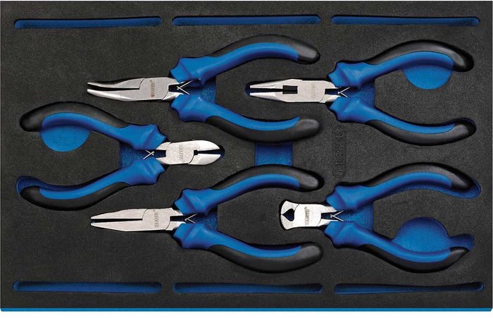 Tooled Up | Draper Draper - Precision Plier Set in 1/4 Drawer EVA Insert Tray (5 Piece) (63215) Draper Draper - Precision Plier Set in 1/4 Drawer EVA Insert Tray (5 Piece) (63215)