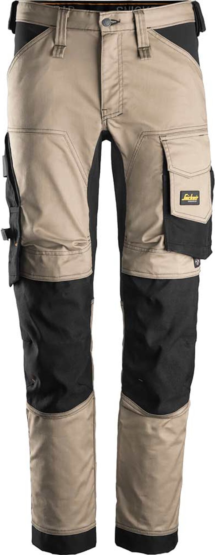 Tooled Up | Snickers Snickers 6341 Allround Work Stretch Slim Fit Trousers Khaki / Black 39 Snickers Snickers 6341 Allround Work Stretch Slim Fit Trousers Khaki / Black 39