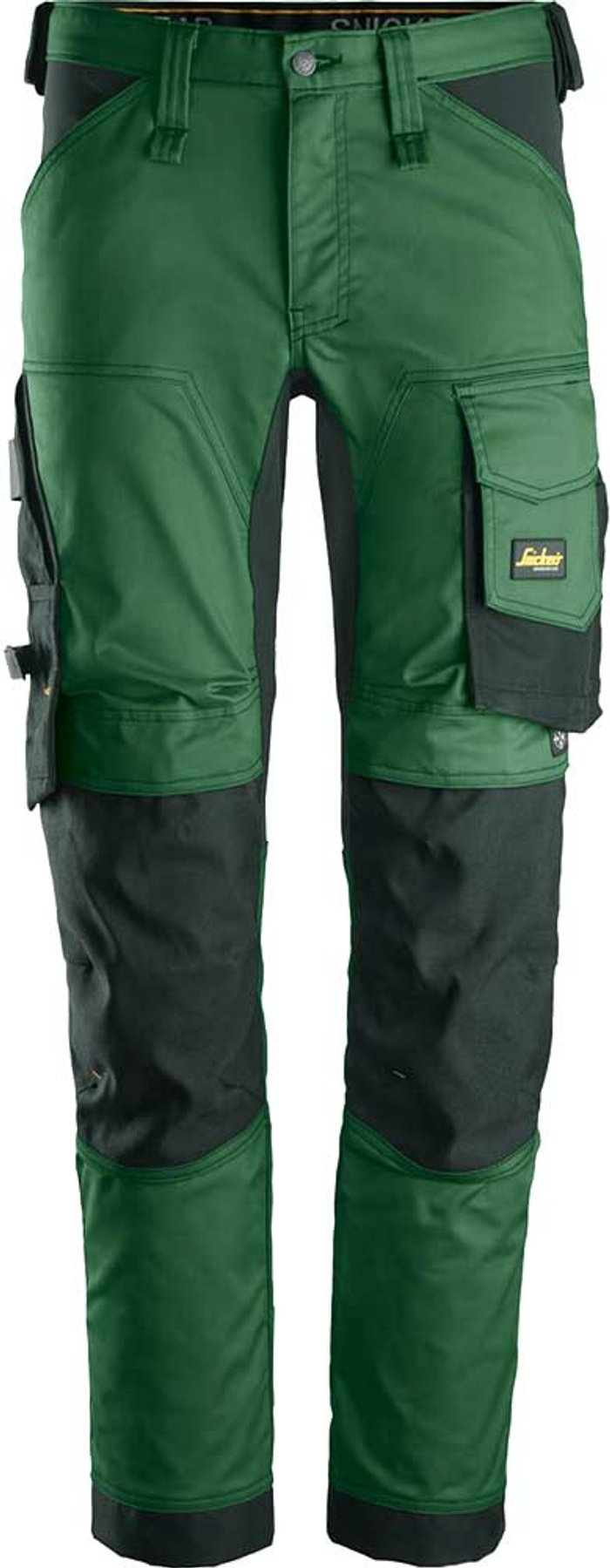Tooled Up | Snickers Snickers 6341 Allround Work Stretch Slim Fit Trousers Green / Black 33 Snickers Snickers 6341 Allround Work Stretch Slim Fit Trousers Green / Black 33
