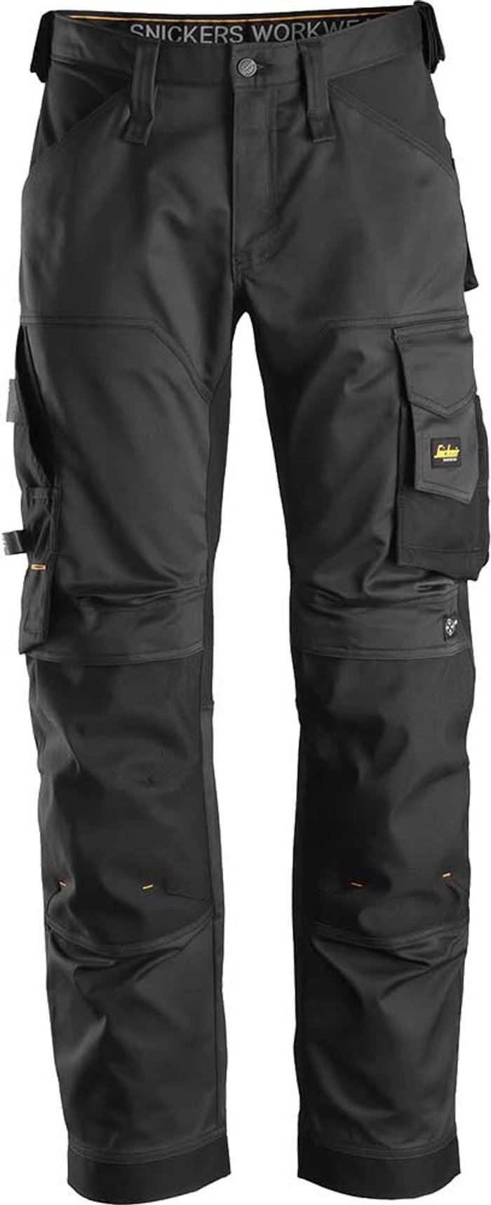 Tooled Up | Snickers Snickers 6351 Allround Work Stretch Loose Fit Trousers Black/ Black 36 Snickers Snickers 6351 Allround Work Stretch Loose Fit Trousers Black/ Black 36