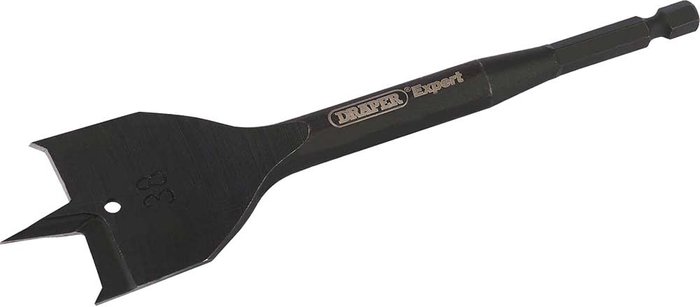 Tooled Up | Draper Draper Expert Flat Wood Bit 38mm 150mm Draper Draper Expert Flat Wood Bit 38mm 150mm