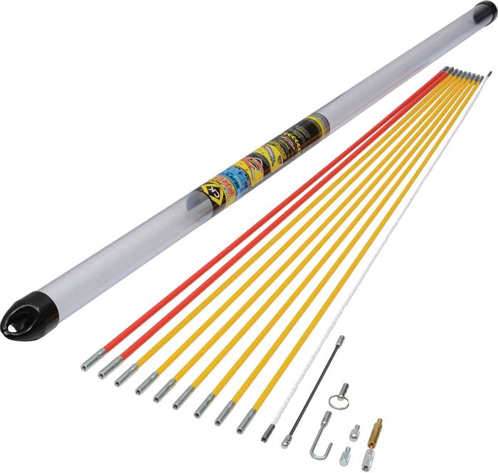 Tooled Up | CK Tools CK Mighty Rod PRO 10 Metre Cable Rod Standard Set CK Tools CK Mighty Rod PRO 10 Metre Cable Rod Standard Set