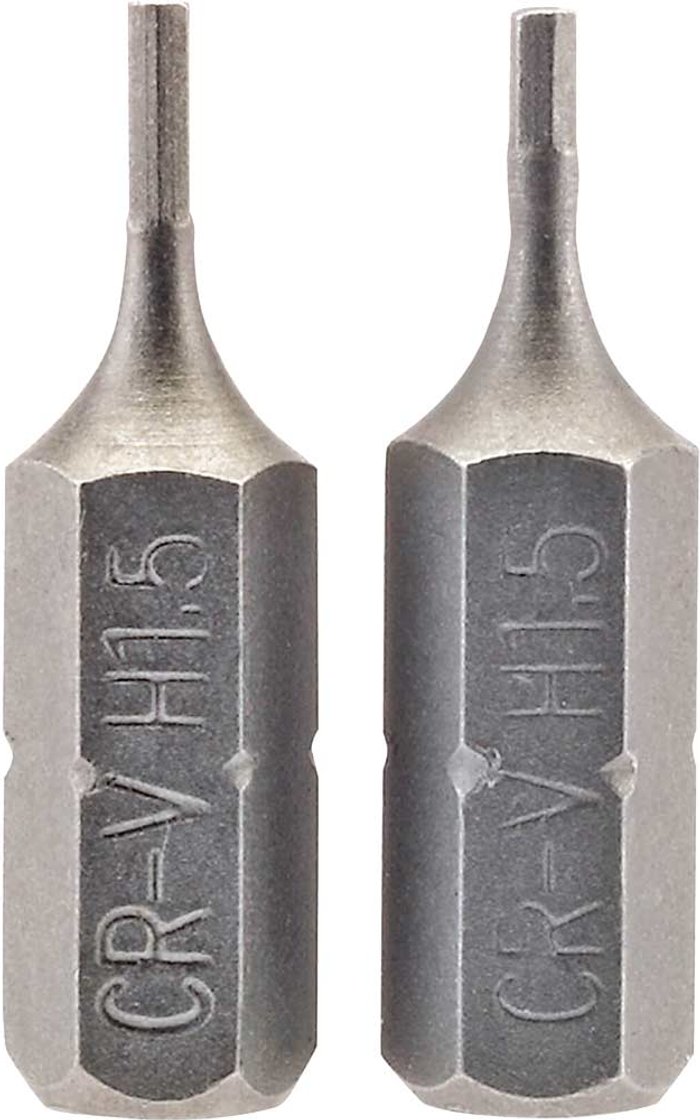 Tooled Up | Draper Draper Hex Screwdriver Bit Hex 1.5mm 25mm Pack of 2 Draper Draper Hex Screwdriver Bit Hex 1.5mm 25mm Pack of 2
