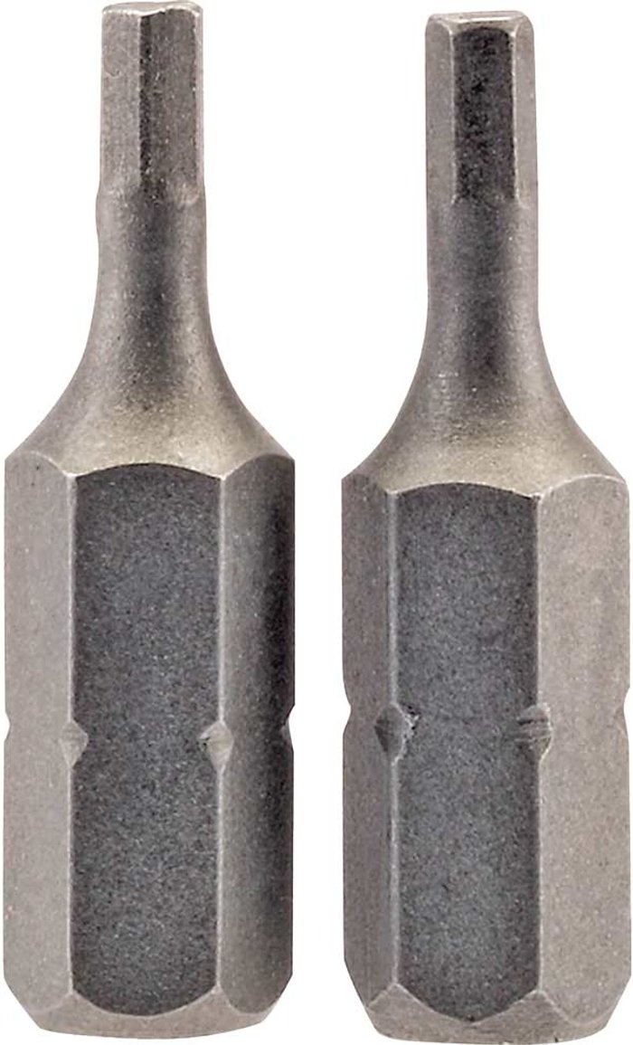 Tooled Up | Draper Draper Hex Screwdriver Bit Hex 2.5mm 25mm Pack of 2 Draper Draper Hex Screwdriver Bit Hex 2.5mm 25mm Pack of 2