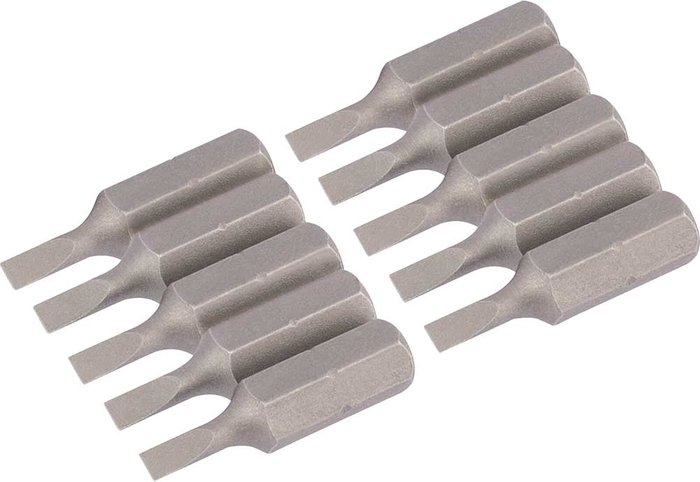 Tooled Up | Draper Draper Slotted Screwdriver Bit 3mm 25mm Pack of 10 Draper Draper Slotted Screwdriver Bit 3mm 25mm Pack of 10