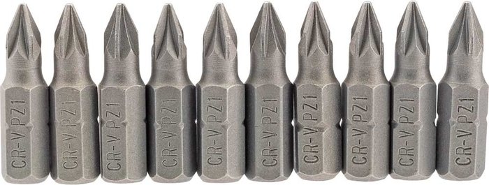 Tooled Up | Draper Draper Pozi Screwdriver Bit PZ1 25mm Pack of 10 Draper Draper Pozi Screwdriver Bit PZ1 25mm Pack of 10