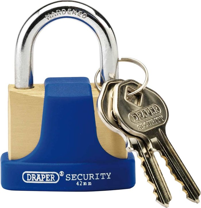 Tooled Up | Draper Draper Solid Brass Padlock 42mm Standard Draper Draper Solid Brass Padlock 42mm Standard
