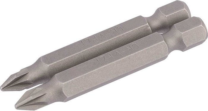 Tooled Up | Draper Draper Pozi Screwdriver Bit PZ1 50mm Pack of 2 Draper Draper Pozi Screwdriver Bit PZ1 50mm Pack of 2