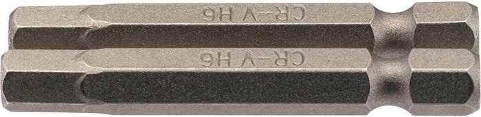 Tooled Up | Draper Draper Hex Screwdriver Bit Hex 6mm 50mm Pack of 2 Draper Draper Hex Screwdriver Bit Hex 6mm 50mm Pack of 2