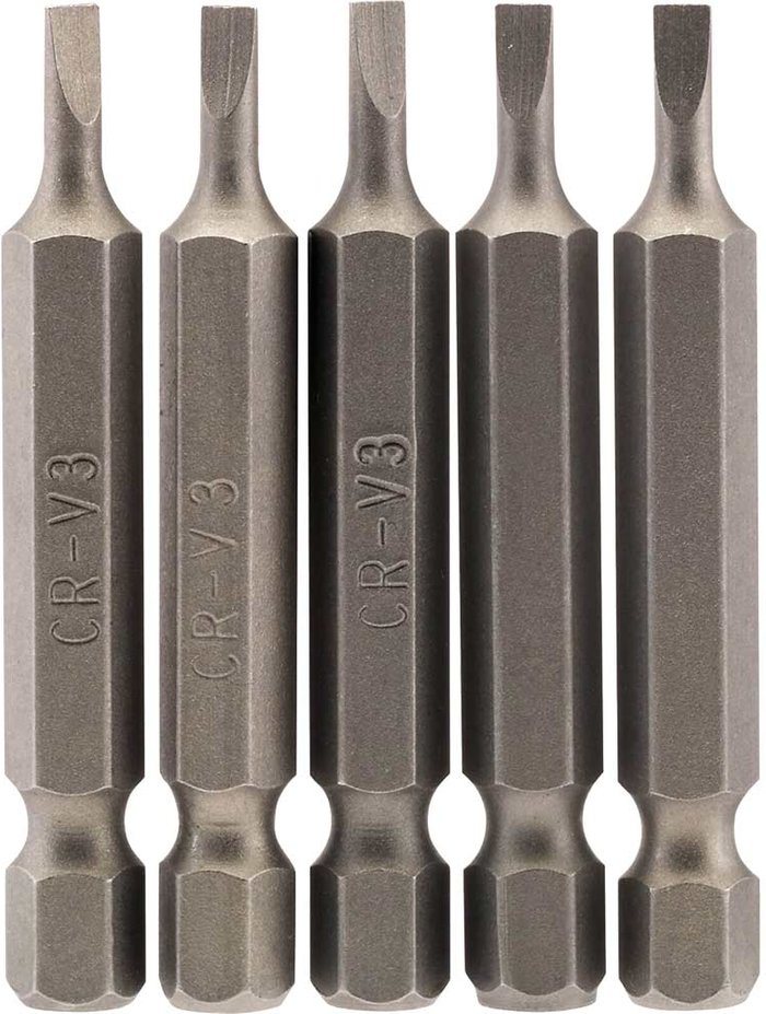 Tooled Up | Draper Draper Slotted Screwdriver Bit 3mm 50mm Pack of 5 Draper Draper Slotted Screwdriver Bit 3mm 50mm Pack of 5