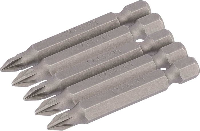 Tooled Up | Draper Draper Pozi Screwdriver Bit PZ1 50mm Pack of 5 Draper Draper Pozi Screwdriver Bit PZ1 50mm Pack of 5