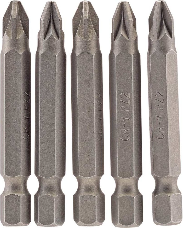 Tooled Up | Draper Draper Pozi Screwdriver Bit PZ2 50mm Pack of 5 Draper Draper Pozi Screwdriver Bit PZ2 50mm Pack of 5