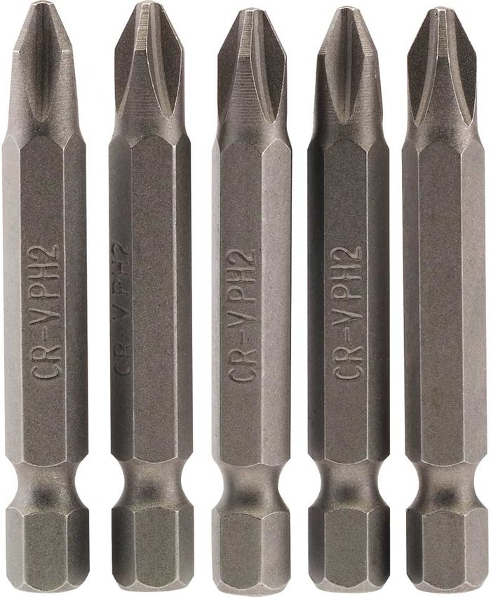 Tooled Up | Draper Draper Phillips Screwdriver Bit PH2 50mm Pack of 5 Draper Draper Phillips Screwdriver Bit PH2 50mm Pack of 5