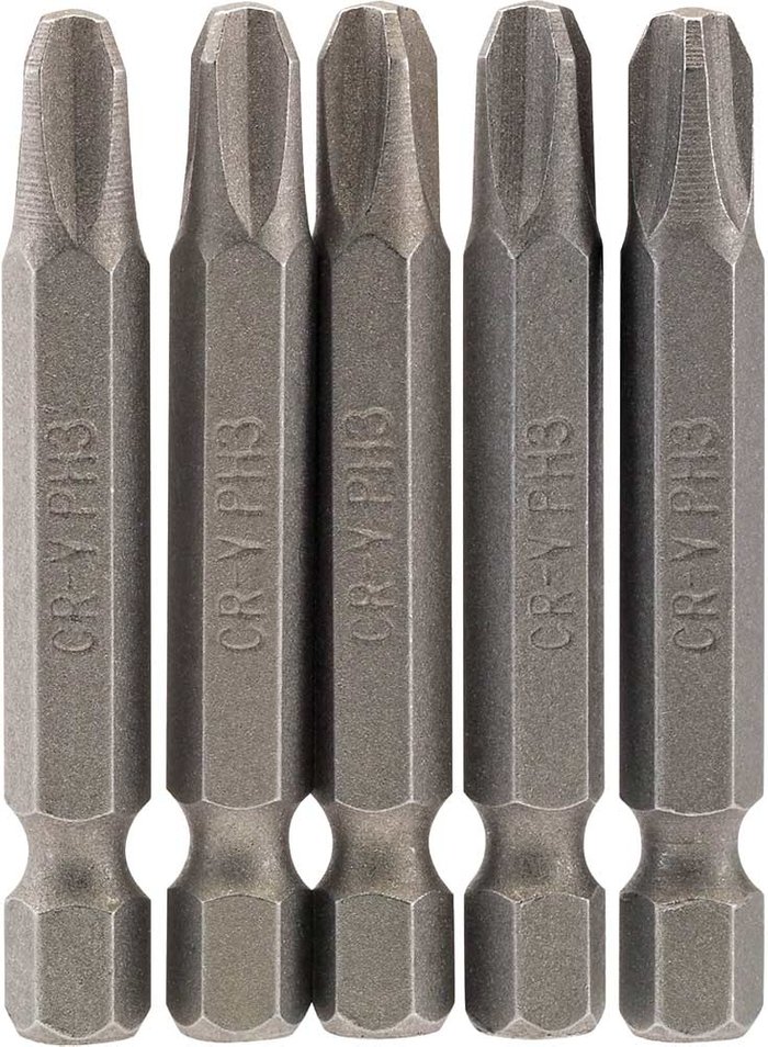 Tooled Up | Draper Draper Phillips Screwdriver Bit PH3 50mm Pack of 5 Draper Draper Phillips Screwdriver Bit PH3 50mm Pack of 5