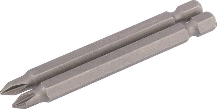Tooled Up | Draper Draper Phillips Screwdriver Bit PH1 75mm Pack of 2 Draper Draper Phillips Screwdriver Bit PH1 75mm Pack of 2