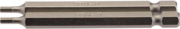Tooled Up | Draper Draper Hex Screwdriver Bit Hex 2.5mm 75mm Pack of 2 Draper Draper Hex Screwdriver Bit Hex 2.5mm 75mm Pack of 2