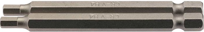Tooled Up | Draper Draper Hex Screwdriver Bit Hex 4mm 75mm Pack of 2 Draper Draper Hex Screwdriver Bit Hex 4mm 75mm Pack of 2
