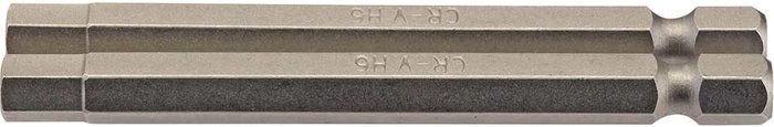 Tooled Up | Draper Draper Hex Screwdriver Bit Hex 6mm 75mm Pack of 2 Draper Draper Hex Screwdriver Bit Hex 6mm 75mm Pack of 2