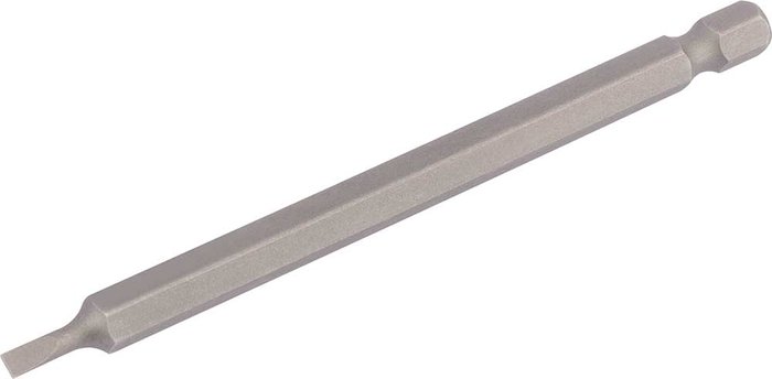 Tooled Up | Draper Draper Slotted Screwdriver Bit 3mm 100mm Pack of 1 Draper Draper Slotted Screwdriver Bit 3mm 100mm Pack of 1