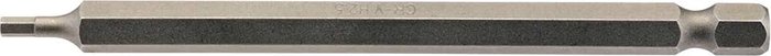 Tooled Up | Draper Draper Hex Screwdriver Bit Hex 2.5mm 100mm Pack of 1 Draper Draper Hex Screwdriver Bit Hex 2.5mm 100mm Pack of 1