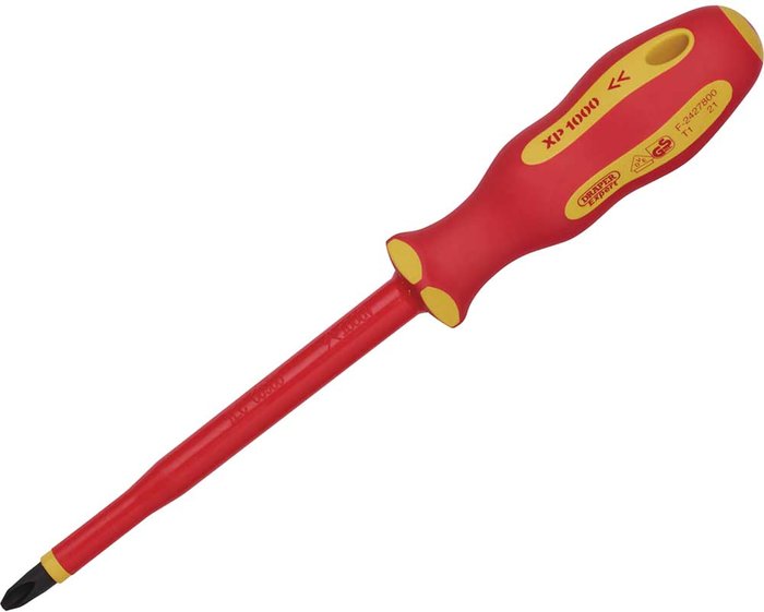 Tooled Up | Draper Draper Expert Ergo Plus VDE Insulated Phillips Screwdriver PH3 150mm Draper Draper Expert Ergo Plus VDE Insulated Phillips Screwdriver PH3 150mm