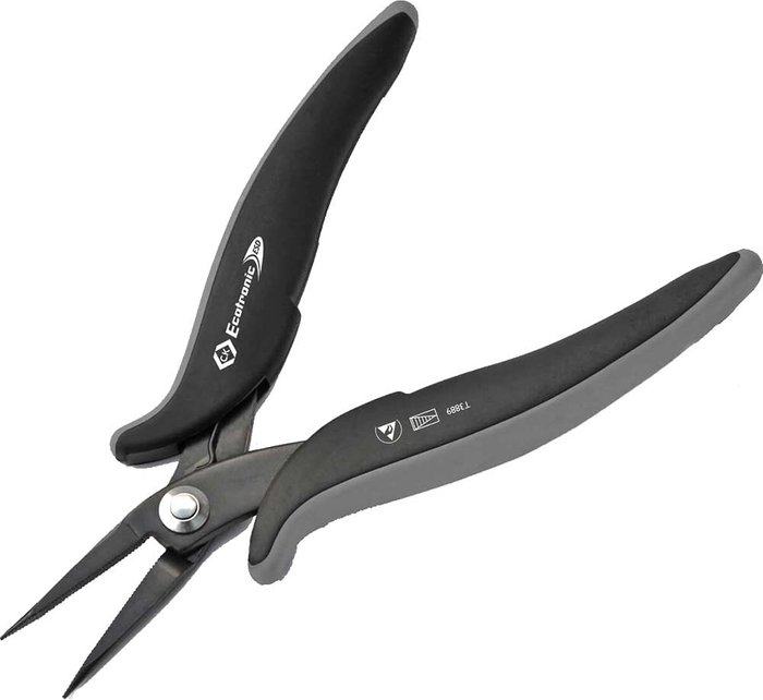 Tooled Up | CK Tools CK Ecotronic ESD Long Snipe Nose Pliers 152mm CK Tools CK Ecotronic ESD Long Snipe Nose Pliers 152mm
