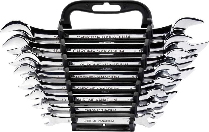 Tooled Up | Draper Draper Expert 8 Piece Double Open Ended Spanner Set Metric Draper Draper Expert 8 Piece Double Open Ended Spanner Set Metric