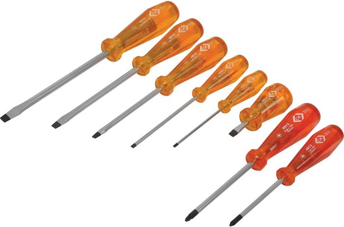 Tooled Up | CK Tools CK HD Classic 8 Piece Screwdriver Set CK Tools CK HD Classic 8 Piece Screwdriver Set