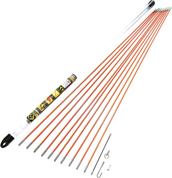 Tooled Up | CK Tools CK T5410 14 Piece Mighty Cable Guide Rod Set CK Tools CK T5410 14 Piece Mighty Cable Guide Rod Set