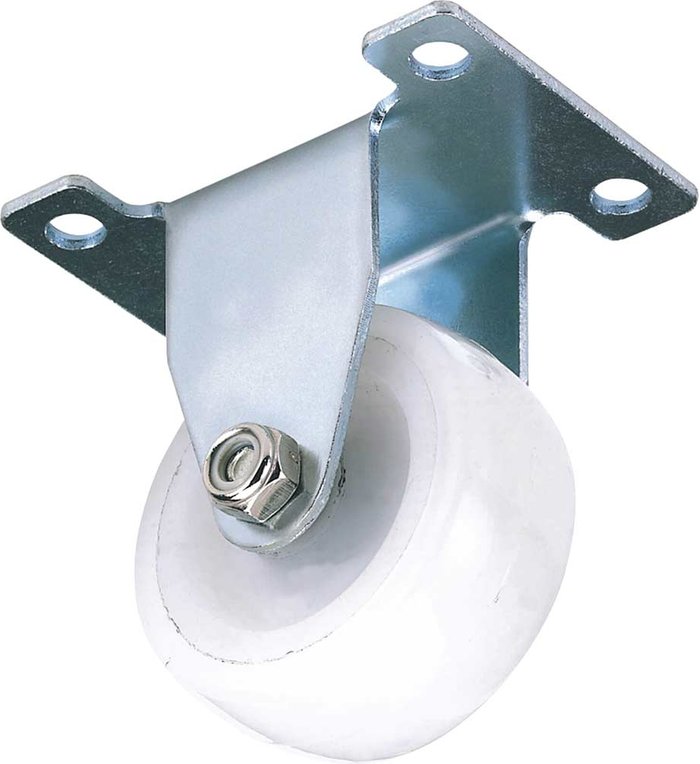 Tooled Up | Draper Draper Fixed Plate Fixing Nylon Wheeled Castor 50mm Draper Draper Fixed Plate Fixing Nylon Wheeled Castor 50mm