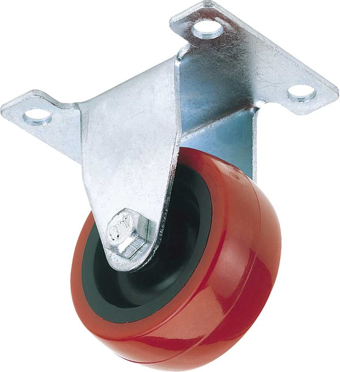 Tooled Up | Draper Draper Fixed Plate Fixing Polyurethane Wheeled Castor 50mm Draper Draper Fixed Plate Fixing Polyurethane Wheeled Castor 50mm