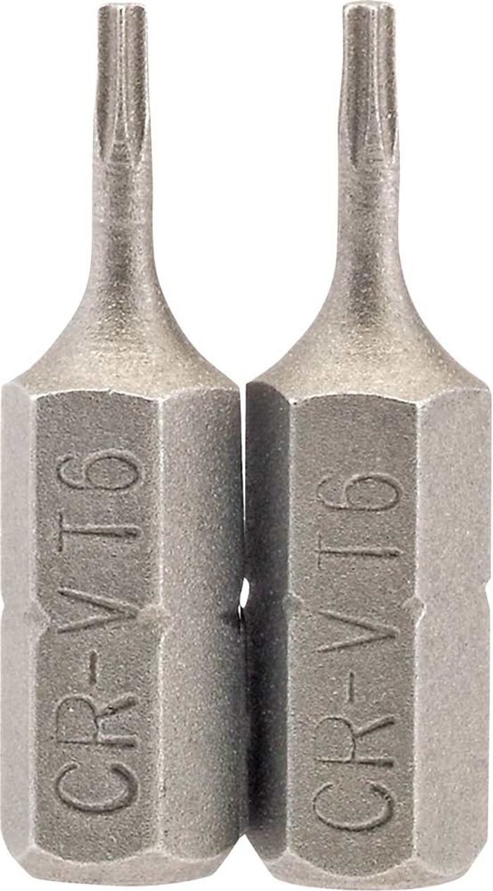 Tooled Up | Draper Draper Torx Screwdriver Bits T6 25mm Pack of 2 Draper Draper Torx Screwdriver Bits T6 25mm Pack of 2