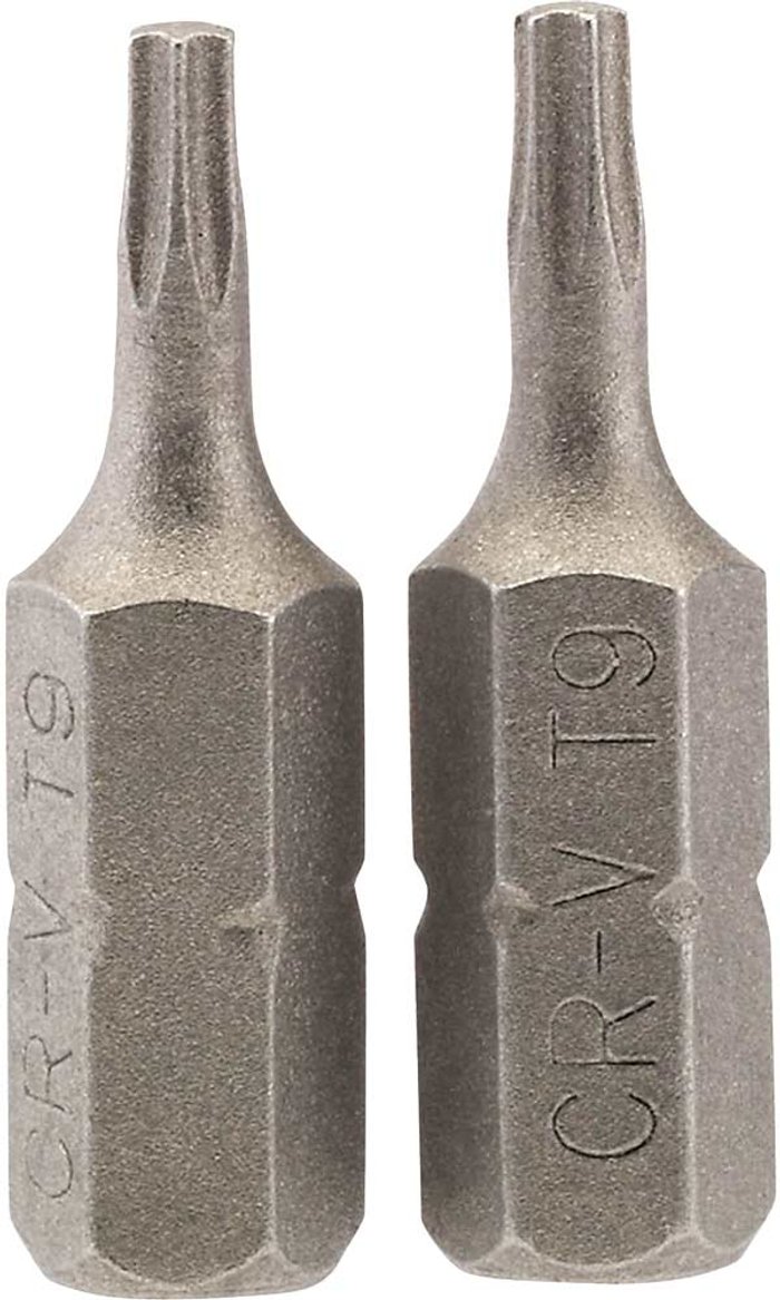 Tooled Up | Draper Draper Torx Screwdriver Bits T9 25mm Pack of 2 Draper Draper Torx Screwdriver Bits T9 25mm Pack of 2