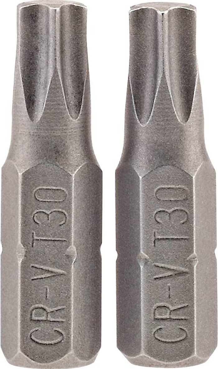 Tooled Up | Draper Draper Torx Screwdriver Bits T30 25mm Pack of 2 Draper Draper Torx Screwdriver Bits T30 25mm Pack of 2