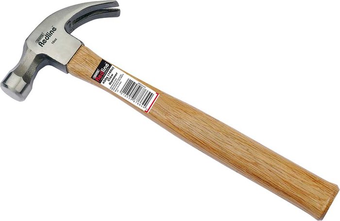 Tooled Up | Draper Draper Hardwood Shaft Claw Hammer 450g Draper Draper Hardwood Shaft Claw Hammer 450g
