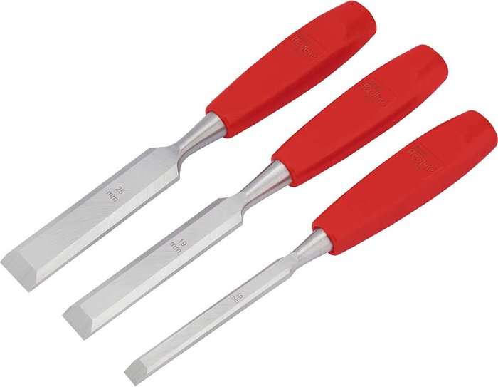 Tooled Up | Draper Draper Redline 3 Piece Wood Chisel Set Draper Draper Redline 3 Piece Wood Chisel Set