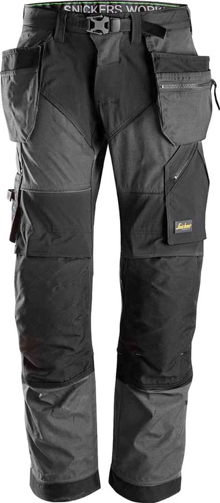 Tooled Up | Snickers Snickers 6902 Flexiwork Work Holster Pocket Trousers Grey / Black 33 Snickers Snickers 6902 Flexiwork Work Holster Pocket Trousers Grey / Black 33
