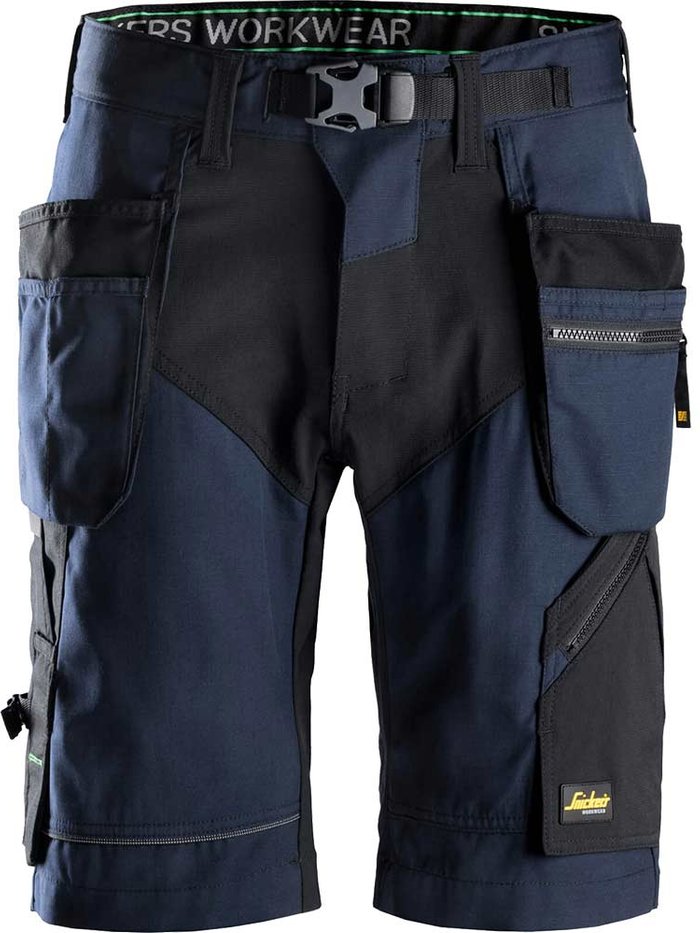 Tooled Up | Snickers Snickers 6904 FlexiWork Comfort Holster Pocket Shorts Navy / Black 38 Snickers Snickers 6904 FlexiWork Comfort Holster Pocket Shorts Navy / Black 38