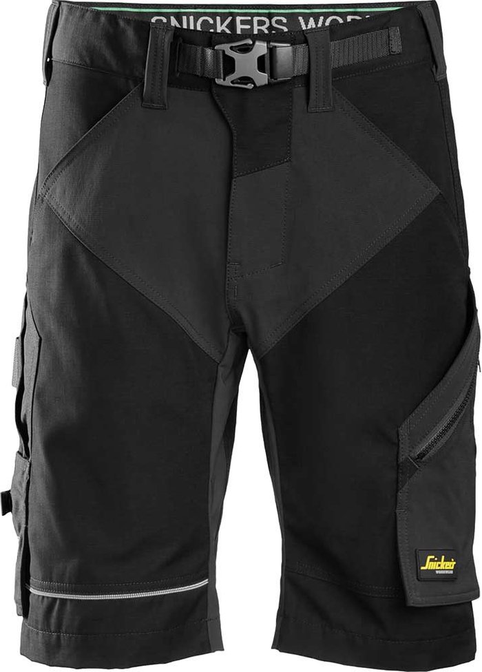 Tooled Up | Snickers Snickers 6914 FlexiWork Comfort Shorts Black 44 Snickers Snickers 6914 FlexiWork Comfort Shorts Black 44
